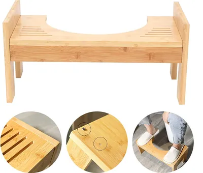 Produktbild von Toaletní stolička Toaletní židle Toaletní pomůcka Koupelna WC Stolička Stolička na nohy 7-9 "Výškově nastavitelná pro děti Stolička Starší lidé