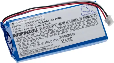 Produktbild von vhbw Akku Ersatz für Aaronia E-0205, ACE604396 2S1P für Messgerät (3000 mAh, 7,4 V, Li-Polymer)
