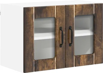 Immagine prodotto di Mobile in vetro da parete LUCCA Rovere Fumo 60 x 31 x 40 cm