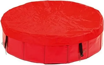 Produktbild von Hundepoolabdeckung/31892 Abdeckplane für Hundepool - Rot 118 X 13 cm - Schutz und Sicherheit