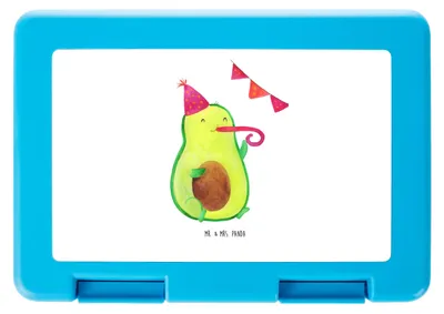 Produktbild von Mr. & Mrs. Panda Lunchbox Avocado Party - Weiß - Geschenk, Frischhaltedose, Bento Box, Avocados, Geburtstag, Happy Birthday, Brotzeitbox, Snackbox, Bentobox, Genießen
