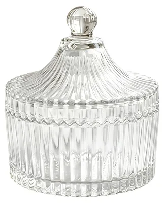 Glas-Snoeppot mit Deckel, 300 ml, zeltförmig, transparent