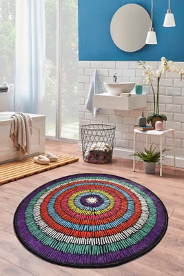 Image de Mijolnir, Bubble- CHL4162, multicolore, tapis de bain, 700 g/m², 100 % velours