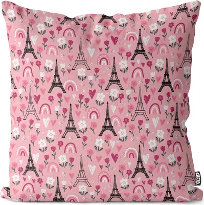 Produktbild von VOID Romantik Eiffelturm Liebe Geschenk Kissenbezug Kissenhülle Polyester wasserfest Outdoor Indoor