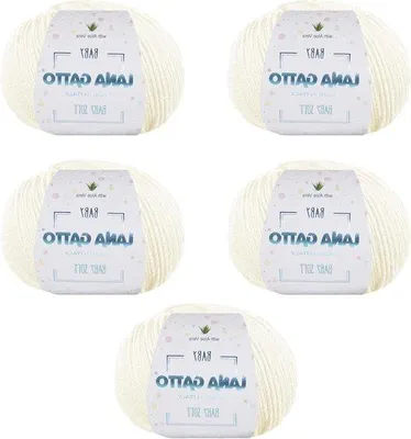 Immagine prodotto di Maglioni in Lana bianchi, ideali per neonati, linea Baby Soft, confezione da 5 pezzi