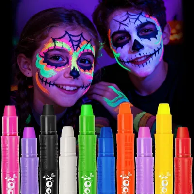Immagine prodotto di Set di 10 matite per trucco fluorescenti, ideali per bambini