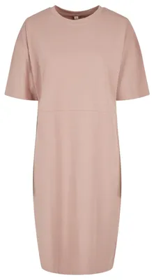 Image de Construisez votre marque - Robe chemisier pour femmes, fente latérale, Coton, coupe oversize, modèle TN2814 (3XL) (Rose crépusculaire)