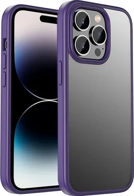 Produktbild von Mobigear Crystal iPhone 14 Pro Max Hülle Hardcase Backcover Stoßfest - Lila