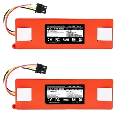 Image de Batterie, capacité 12800 mAh, compatible 14,4 V, 2 batteries 14,4 V 12800 mAh