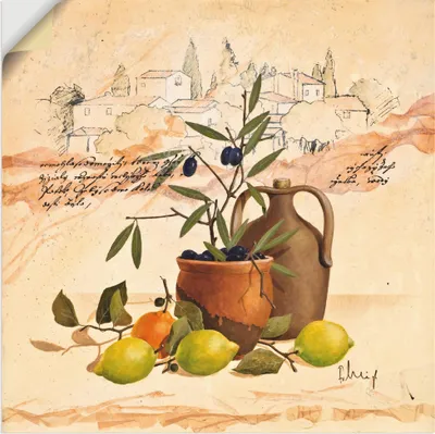 Produktbild von ARTland Wandbild, selbstklebend Toskana Erinnerungen Größe: 100x100 cm