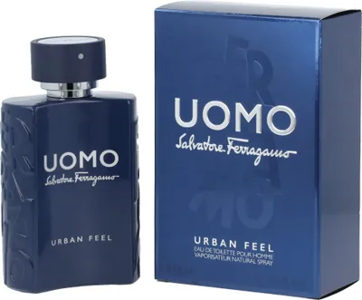 Obrázek produktu pro Salvatore Ferragamo Uomo Urban Feel, Pánské, 100 ml, Bergamot, Šalvěj muškátová, Káva, Cedrové dřevo, Římský kmín, Dřevo, Ambroxan, Kadidlo, Labdanum, Pačuli, Sprej