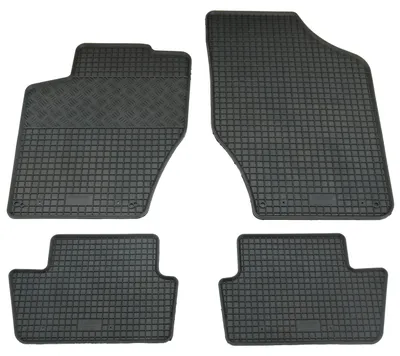 Gummifußmatten Set 4-teilig für Citroen C4 (2011-) + DS4 (2010-), schwarz