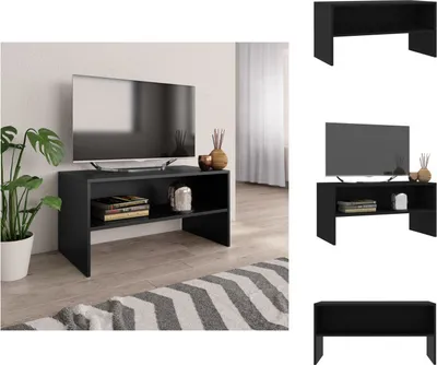Produktbild von vidaXL TV-Schrank Schwarz 80x40x40 cm Holzwerkstoff -  TV-Möbel