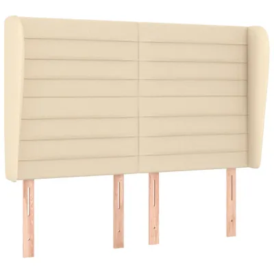 Produktbild von vidaXL Kopfteil mit Ohren Creme 147x23x118/128 cm Stoff