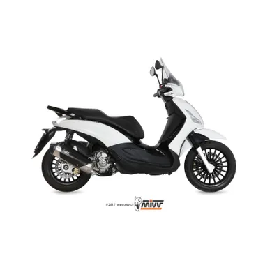 Produktbild von Mivv URBAN Schalldämpfer - Komplettanlage 1x1 Edelstahl für PIAGGIO BEVERLY 125 BJ 2014 > 2016