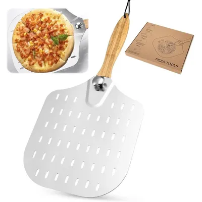 Produktbild von Pizzaschieber Aluminium - Pizzaheber - Pizzawender - Pizzaschaufel für Pizzaofen