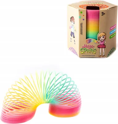 Image de Spirale magique multicolore 10 cm - Jouet anti-stress pour enfants et adultes