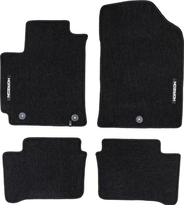 Image de Tapis de Sol de Voiture pour Kia Picanto III 2017-2025 Velours Durable Noir 4Pcs