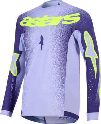 Zdjęcie produktu dla koszulka SUPERTECH SCENZ, ALPINESTARS (fioletowa/żółta fluo, rozmiar L)