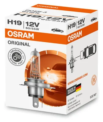 Image de Lampe de phare H19, 12V, 60/55W, modèle PU43t-3, référence 11765280