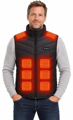 Productafbeelding van Currero Verwarmde Bodywarmer Mannen Zwart XL