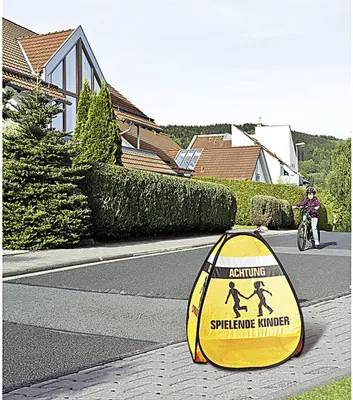 Immagine prodotto di cartello di avvertimento stradale 3D Giocare con i bambini