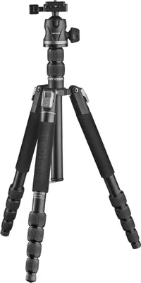 Produktbild von Mantona DSLM Travel Evolution Max 2552-RA Reisestativ 173 cm 10 kg Traglast mit Kugelkopf Arca-Swiss Einbeinfunktion