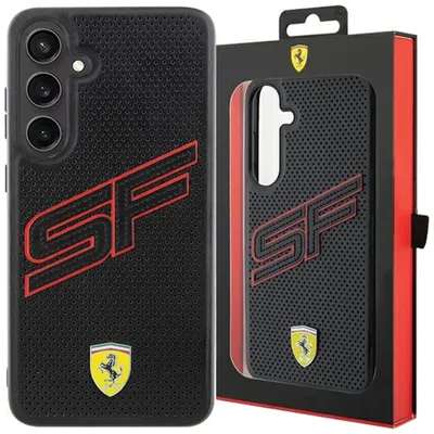 Produktbild von Ferrari FEHCS24MPINK S24+ S926 schwarz hardcase Big SF Perforated Schutzhülle