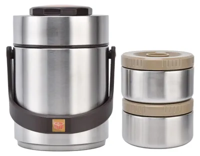Produktbild von Bento-Box 1500 ml, Thermoskanne für Speisen, Lunchbox für Erwachsene, vakuumisolierte Edelstahl-Thermoskanne für warme und kalte Mahlzeiten
