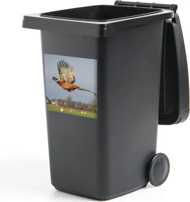 Produktbild von MuchoWow® Mülltonnenaufkleber Fasan - Federn - Flügel 40x40 cm - Abfall-Aufkleber - Container - für Abfallcontainer