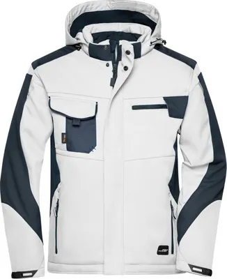 Produktbild von Craftsmen Softshell Jacket - STRONG - white/carbon, Gr. XS