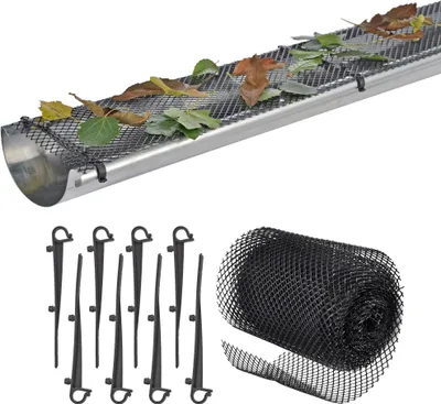 Produktbild von Dachrinnenschutz Material: flexibles Kunststoffgeflecht
