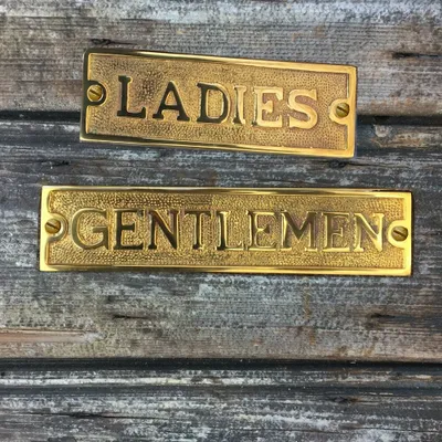 Produktbild von Schilder Toilettentür Damen-Herren WC Türschilder Kundentoilette Türschild