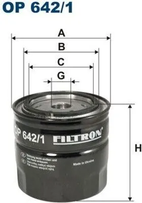 Immagine prodotto di Filtro Olio Filtron Op 642/1