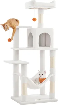 Produktbild von Katzenkratzbaum, 143 Cm, Katzenturm, Mehrstufig