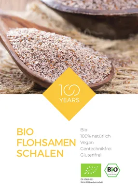 Produktbild von 100years -  Flohsamen 1kg - Flohsamenschalen