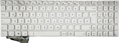 Produktbild von DEUTSCHE - Silber Tastatur Keyboard Ohne Rahmen mit Beleuchtung kompatibel für ASUS GL752VWM