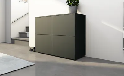 Produktbild von Kommode "Rova" 4-türig schwarz