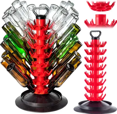 Produktbild von KADAX Abtropfgestell für 80 Flaschen, Flaschenständer aus Kunststoff, Abtropfständer, Flaschenhalter zum Abtropfen von Glasflaschen, Abtropfhalter, Flaschentrockner