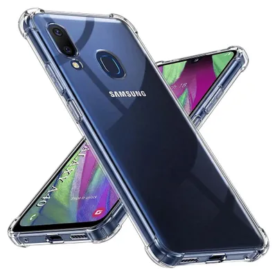 Obrázek produktu pro Techsuit Shockproof Clear Silicone – pouzdro pro Samsung Galaxy A40 – průhledné