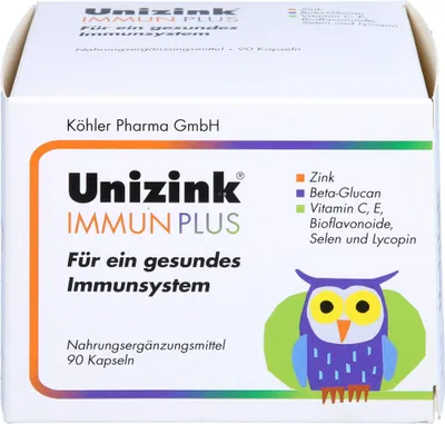 Produktbild von Unizink Immune Plus, 90 kapslí