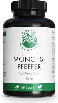 Productafbeelding van GREEN NATURALS Mönchspfeffer, hooggedoseerd (20 mg), 180 stuks