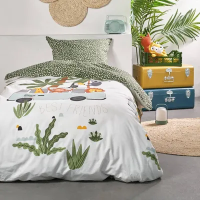 Produktbild von Bettwäsche für Kinder MAGIC JUNGLE, 100% Baumwolle, 140 x 200 cm