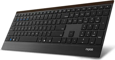 Produktbild von Rapoo Tastatur mm Slim Schwarz E9500M