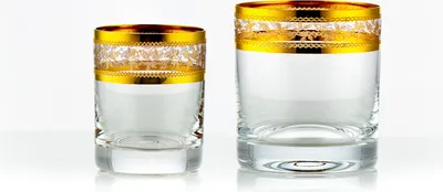 Produktbild von Whiskygläser und Schnapsgläser Barline Gold 12-teiliges Set Kristallglas Crystalex Bohemia