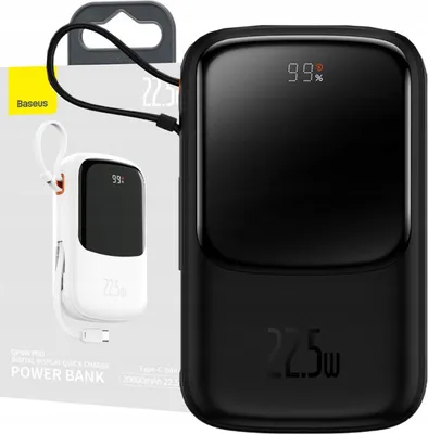 Image de Baseus PPQD060101 banque d'énergie Lithium Polymer (LiPo) 10000 mAh Noir