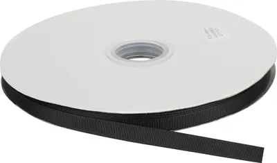 Immagine prodotto di 100 metri di nastro di raso nero, largo 1 cm, lavabile e resistente ai colori, ideale per confezioni regalo e decorazioni natalizie – un nastro versatile per lavori creativi