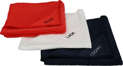 Produktbild von NIGRIN Performance Microfaser-Set (Lack, Glas, Cockpit) 3 teilig (40x40cm)