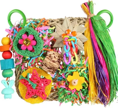 Image de YIXUND Jouets pour perruches et perroquets - Jeu de recherche de nourriture avec mur d'escalade
