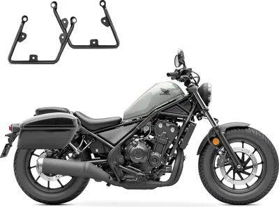Immagine prodotto di Set: Valigia laterale Oregon con kit di montaggio per Honda Rebel 500 CMX